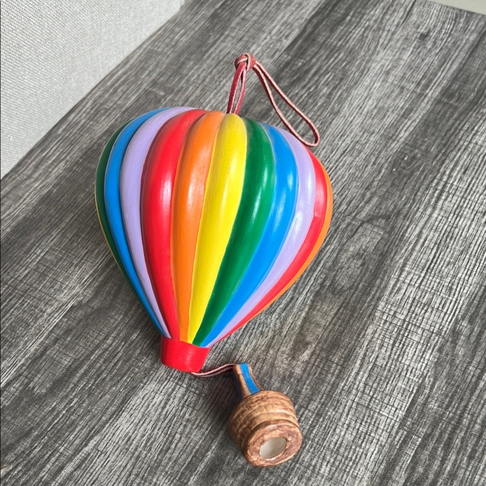 Colorful Ceramic Hot Air Balloon Decor